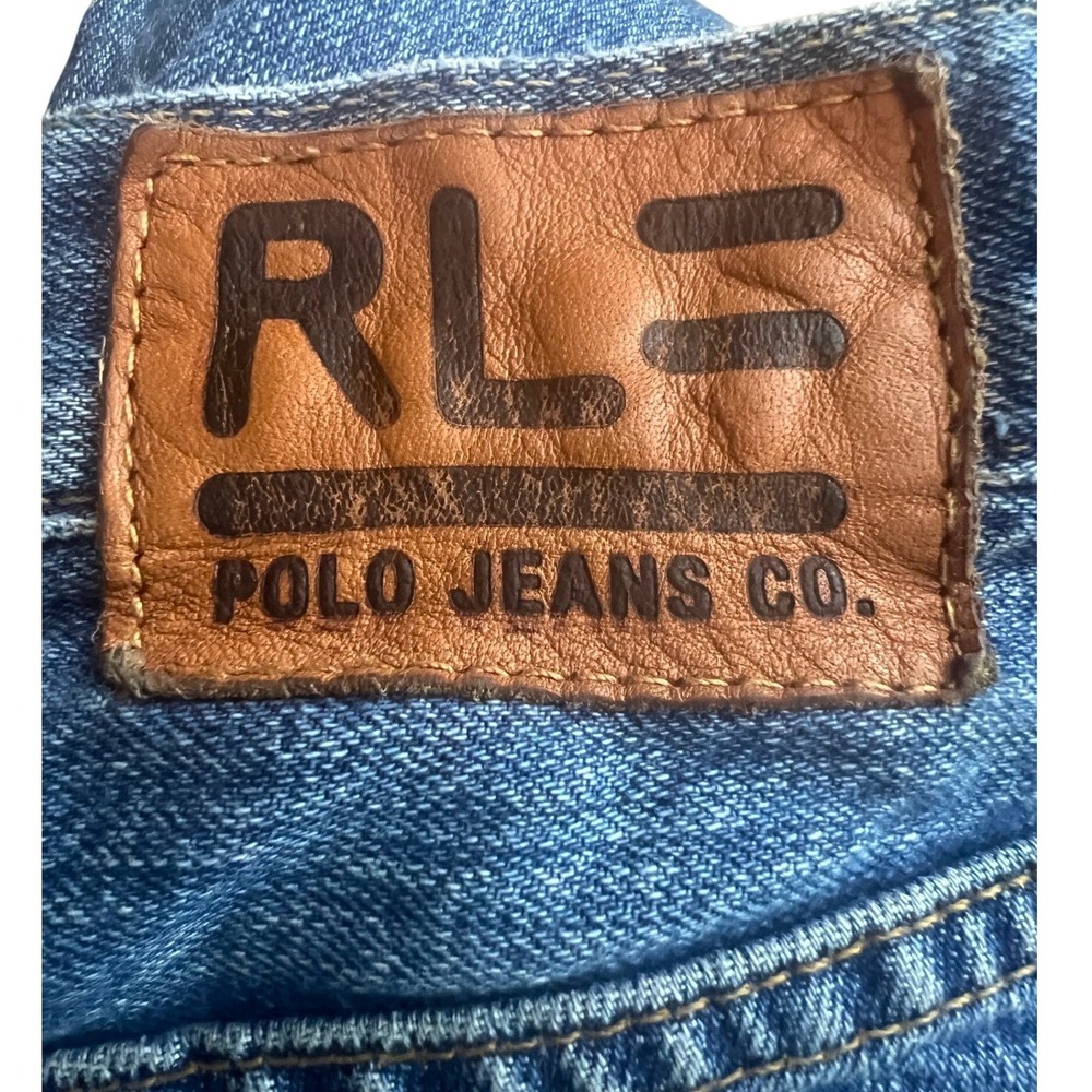 Vintage Polo Jeans Co Ralph Lauren Mens Jeans Blue Denim Tapered Leg Cotton - Picture 3 of 9